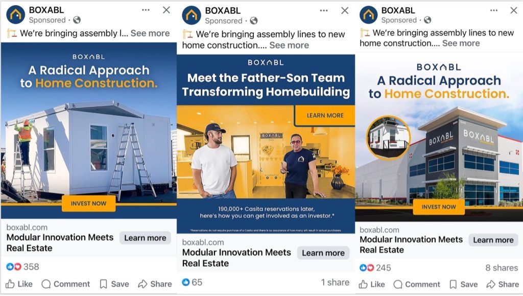 Boxabl, Inc. advertising