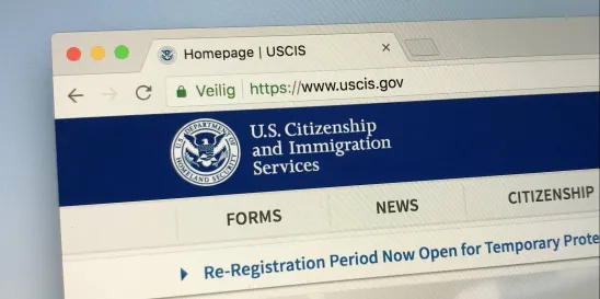 USCIS website self service address change