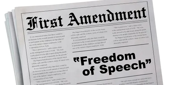 California First Amendment Violation