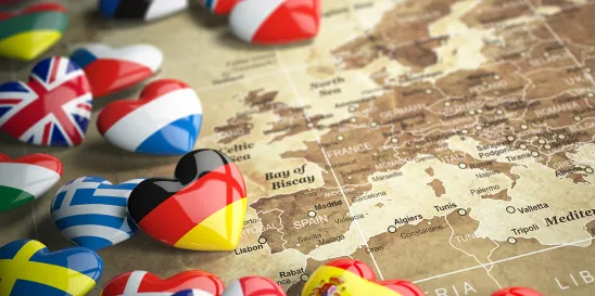 European Union and Trademarks across the map