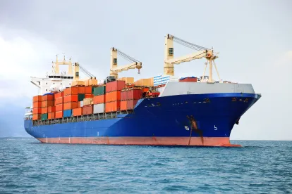 commercial ships in the Red Sea