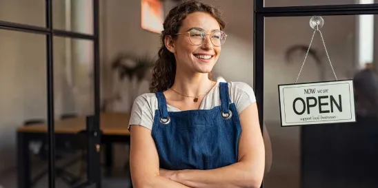 Waitress in a chain restaurant