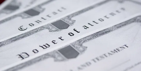 Estate planning paperwork