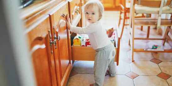Childproofing home