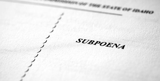 Non-Party Subpoena Upheld in New Jersey Case