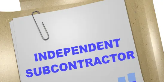 Independent Contractor Classification Rule