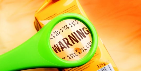 Prop 65 Warnings on Food and Beverages
