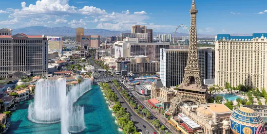 Las Vegas Strip in Sunshine