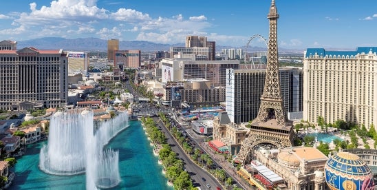 Las Vegas Strip in Sunshine