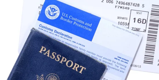 passport & customs forms