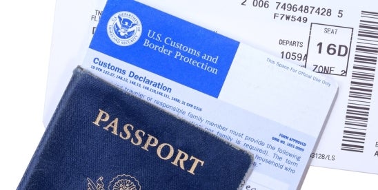 passport & customs forms