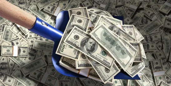 Investors money is often piled high