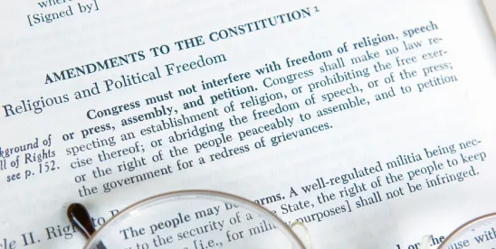 Religious freedom is supposed to be enshrined in the US Constitution