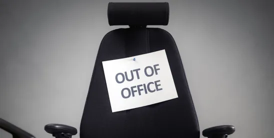 Corporate empty chair