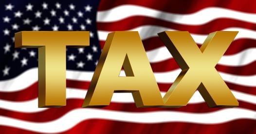 tax with flag, tax reform