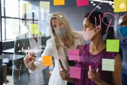 masks may be a sticking point to returning to office life