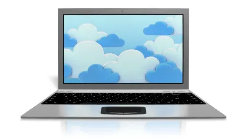 Data Security, Computer, Clear Blue Sky