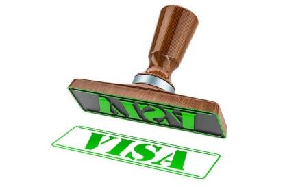 Visa stamp green