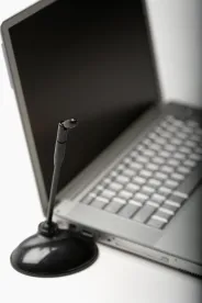 Laptop with microphone