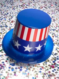 American flag, hat, patriotism