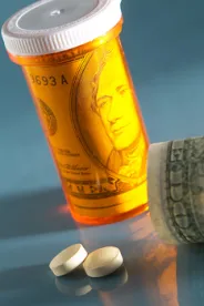 pills, money