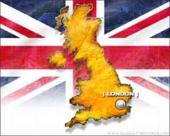 United Kingdom and union jack flag