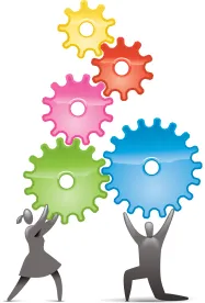 people lifting gears