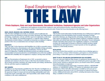 poster, EEOC, labor, 