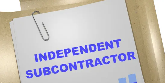Independent Contractor test 