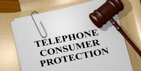 Telephone Consumer Protection with gavel 