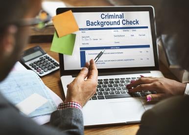 background check on laptop 