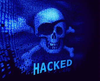 Hacked on screen 