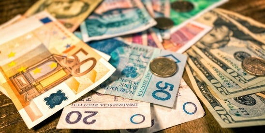 moneys from all over