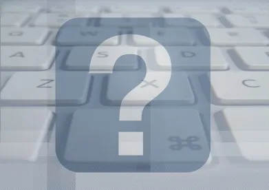 question mark, keyboard