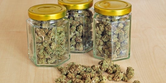 marijuana jars, maine, recreational use, workplace tolerance