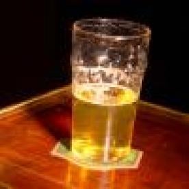 beer, glass, bar, half