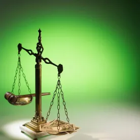 Chinese Money Scales of Justice