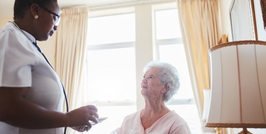 nursing home lady and nurse, cms, long-term care
