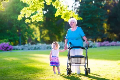 Elderly woman and child, Child tracking