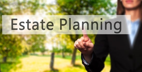 business person selecting estate plan