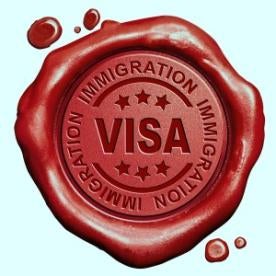 Visa stamp in wax