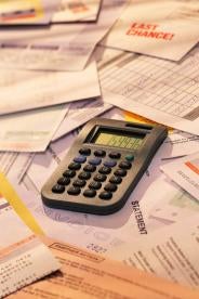 calculator, debt, tax