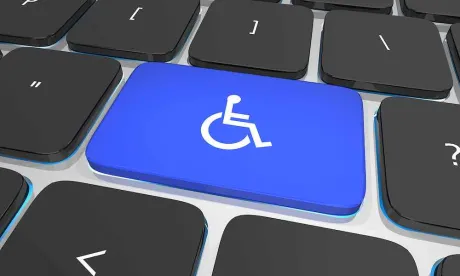 ADA Symbol on a Keyboard