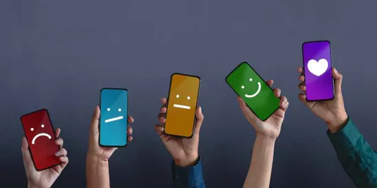 Law Firm Website SEO Strategies: Phones with Emojis