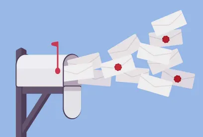 Mail going into a Mailbox