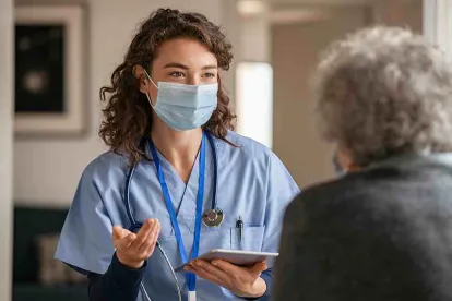 Medical Worker Wearing PPE