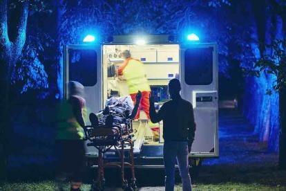Man in an Ambulance