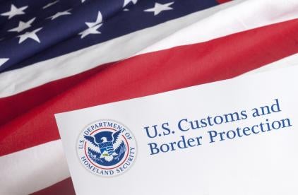 Customs and Border Protection US flag 