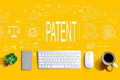 Patent on Yellow Background