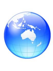 Australia World Globe